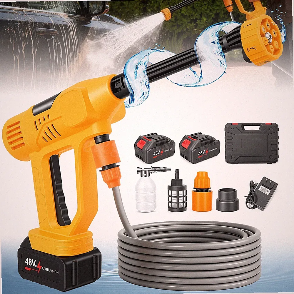 700-1160PSI Brushless Cordless Pressure Washer Rechargeable Car Garden Cleaner