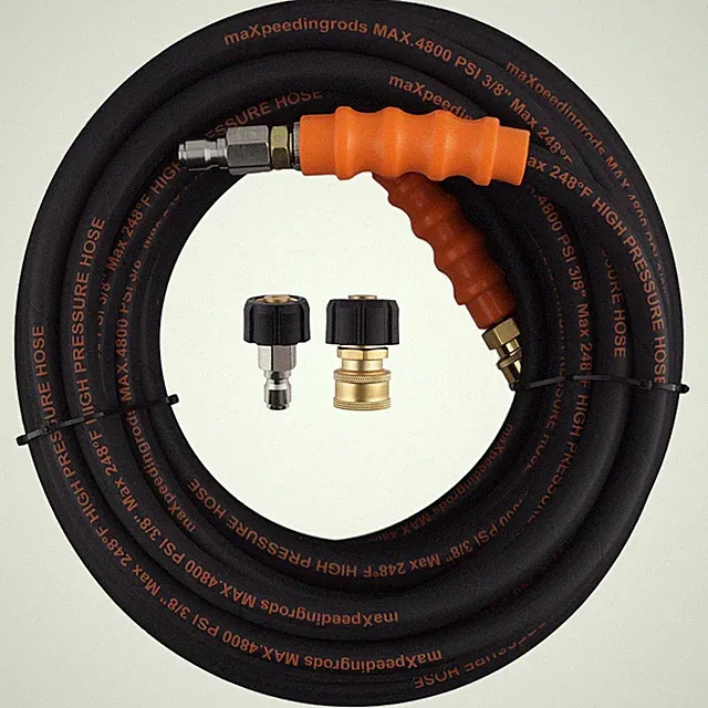 70FT 3/8" Pressure Washer Hose 4800PSI for Honda Simpson Steel Wire Braid