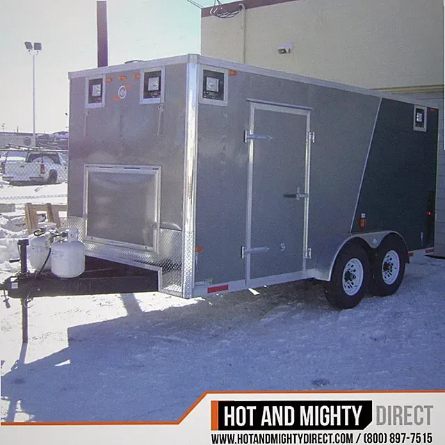 8 GPM - 3000 PSI Enclosed Pressure Washer Trailer w/ Cold Weather Package