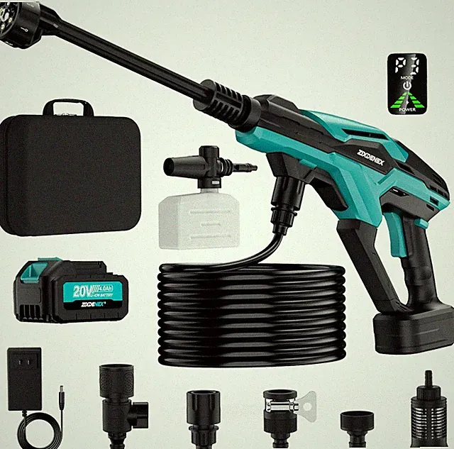 800PSI Cordless Pressure Washer Brushless Power Cleaner 18V Battery Handbag Kit