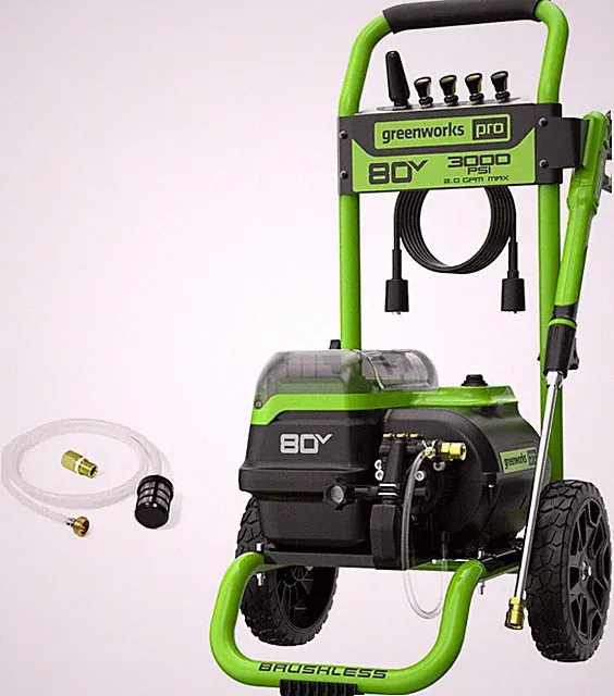 80V 3000 PSI Dual-Port Pressure Washer (2.0 GPM), Tool-Only, Powerful Enough to