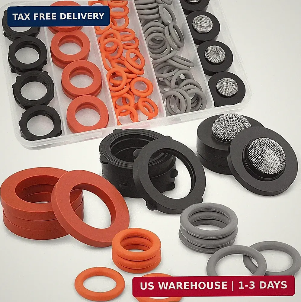 84 Pieces Power Pressure Washer O Rings, Garden Hose Washers Rubber & Screen Fil