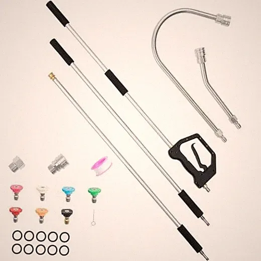 9 FT Pressure Washer Telescoping Wand, 3-Section with 9FT without Brush Head