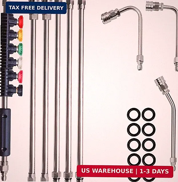 9 Pack Pressure Washer Extension Wand Upgrade Power Washer Lance with 6