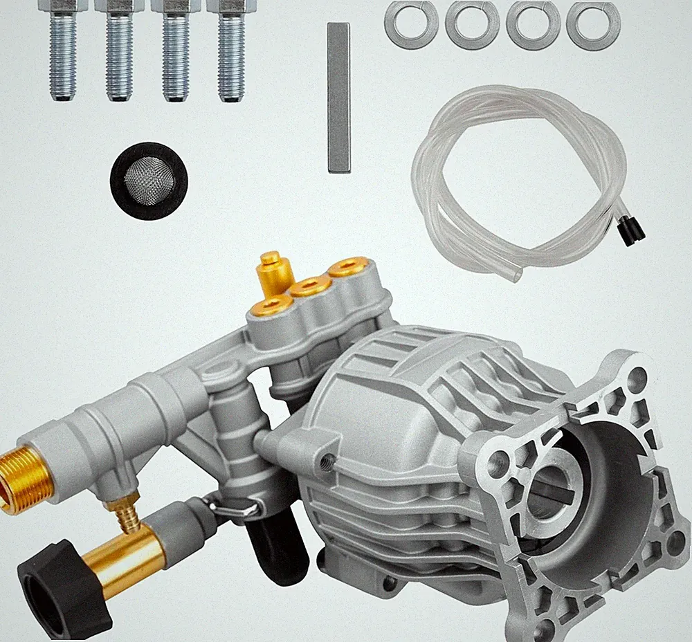 90028 Horizontal Pressure Washer Pump Kit Aluminum 2.4 GPM 3300 PSI Power 3/4"