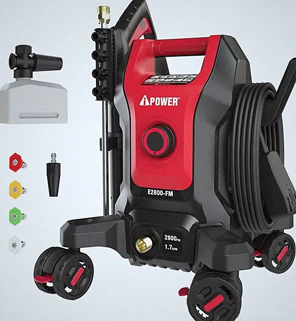 A-Ipower Follow Me Electric Pressure Washer 2800 Max PSI 1.7 GPM Anti-Tipping De
