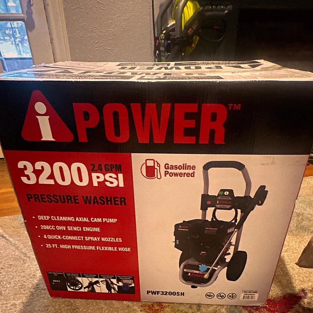 A-iPower PWF3200SH Gas Cold Water Pressure Washer 3200 PSI 2.4 GPM 208cc