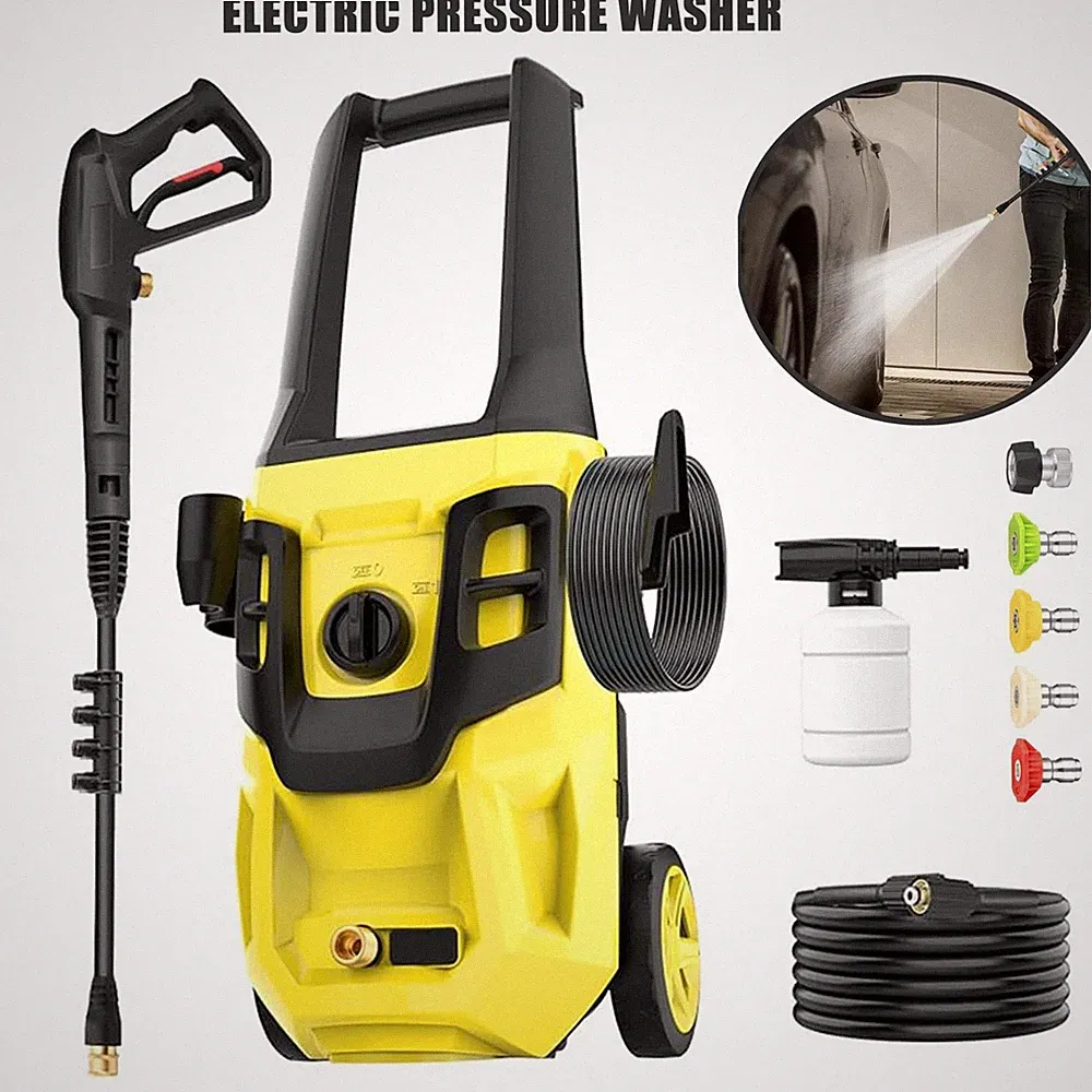 AcquaX Electric Pressure Washer 3800PSI Max 2GPM Power Washer Cold Water Yellow