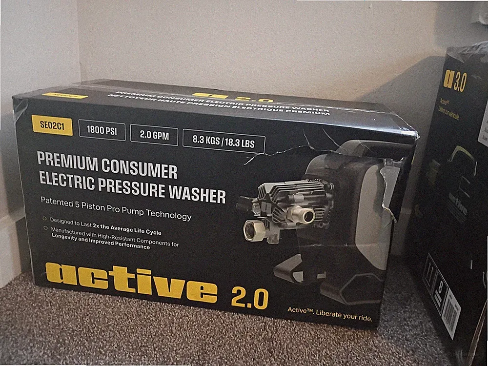 Active 2.0 Electric Cold Water Pressure Washer 1800 PSI 2.0 GPM 5-Piston
