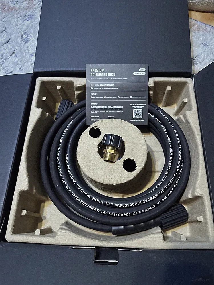 ACTIVE Pressure Washer Hose 50 Ft 5/16" Kink Resistant Steel braided Power JH61