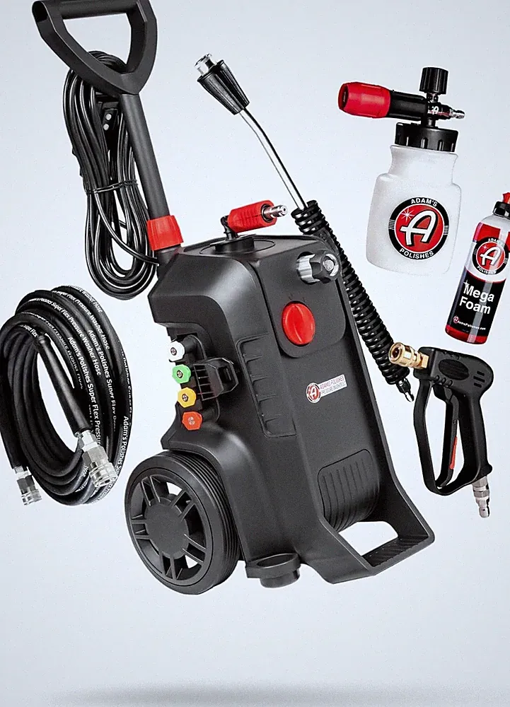 Adam's 3.0 Pressure Washer Kit - 1260 PSI, Foam Cannon & Shampoo Included