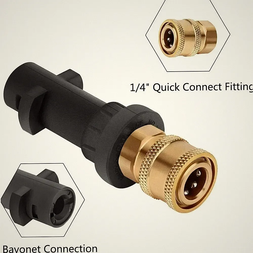 Adapter for Karcher K2-K7 to 1/4'' Quick Release Pressure Washer Gun Lance