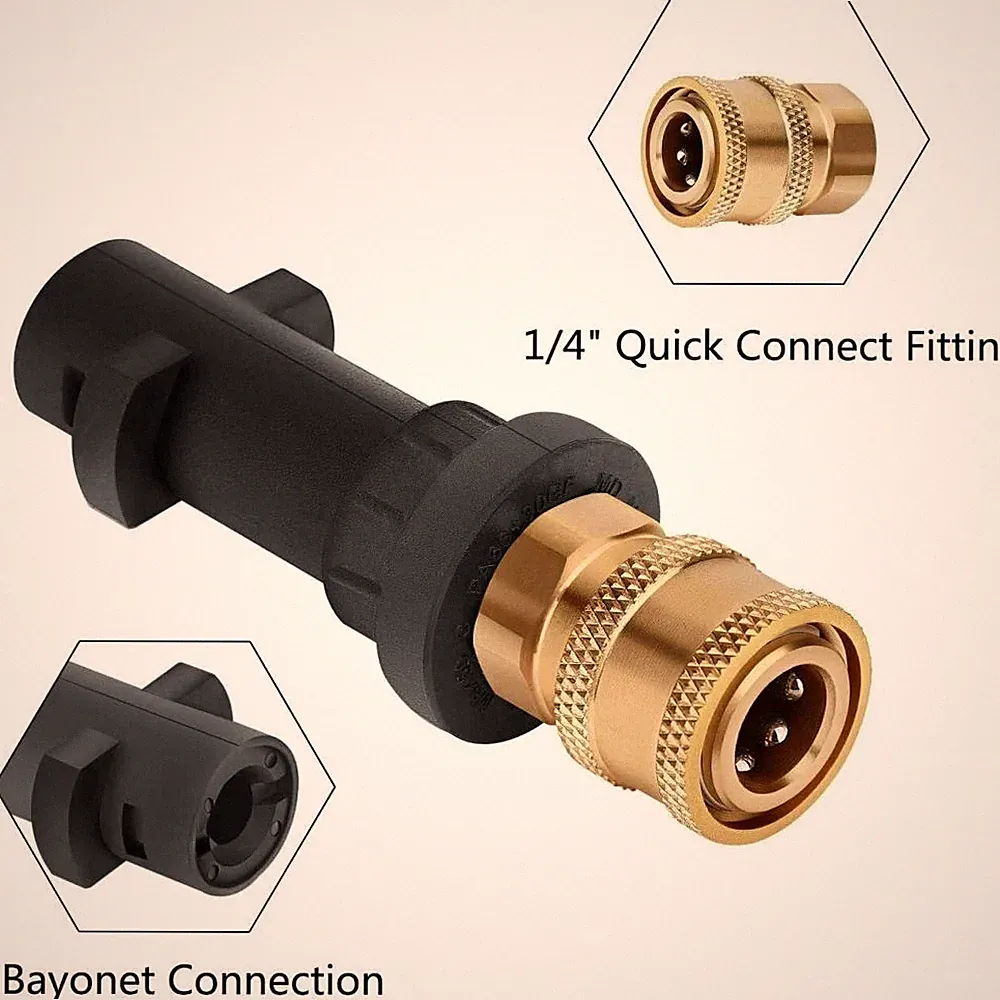 Adapter for Karcher K2-K7 to 1/4'' Quick Release Pressure Washer Gun Lance