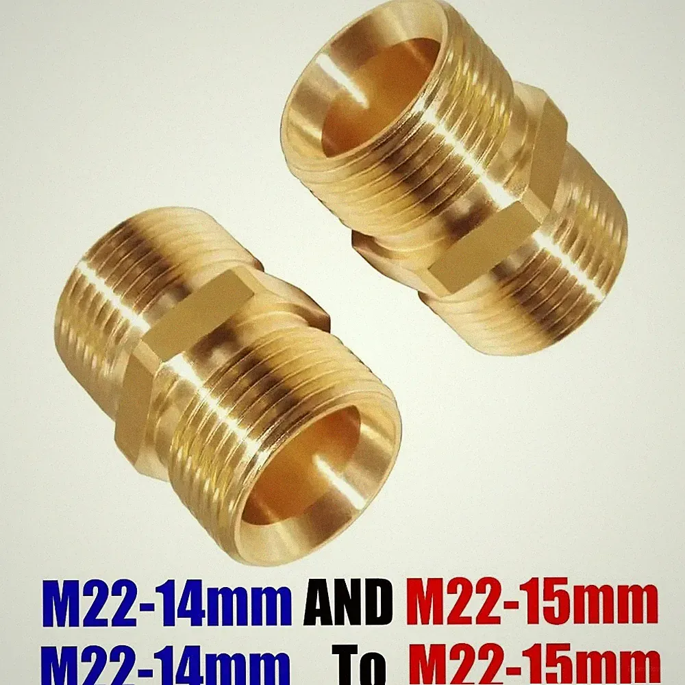 Adapter To M22 14mm Female Metric M22-15mm Male Thread Pressure Washer-Coupler