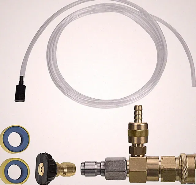 Adjustable Chemical Injector Kit for Pressure Washer, Soap Injector, 3/8 Inch Qu