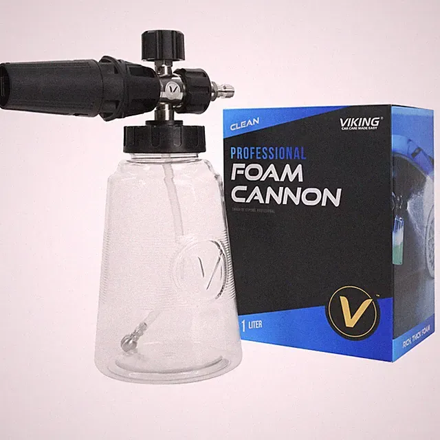 Adjustable Foam Cannon for Car Detailing, 1.1L Soap Canister, Quick Connect