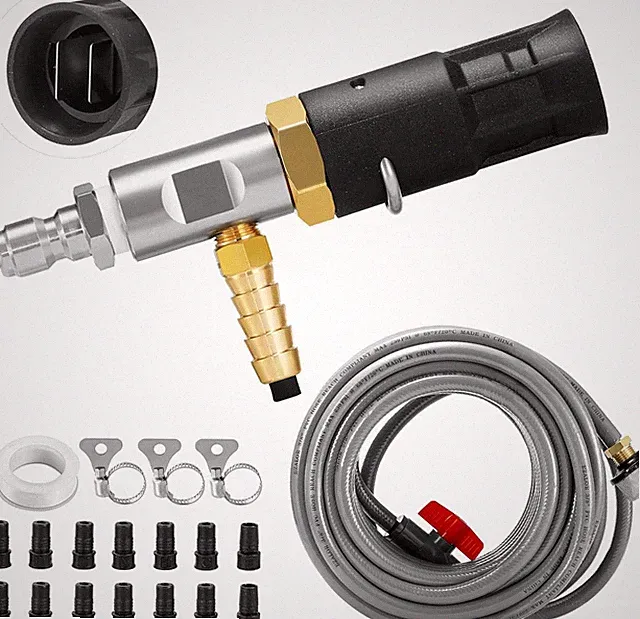 Adjustable Long-Range External Chemical Injection for Pressure Washer, Downstrea