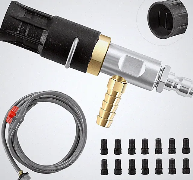 Adjustable Long Range Nozzle for Pressure Washer 2-2.5 GPM, Downstream Injection