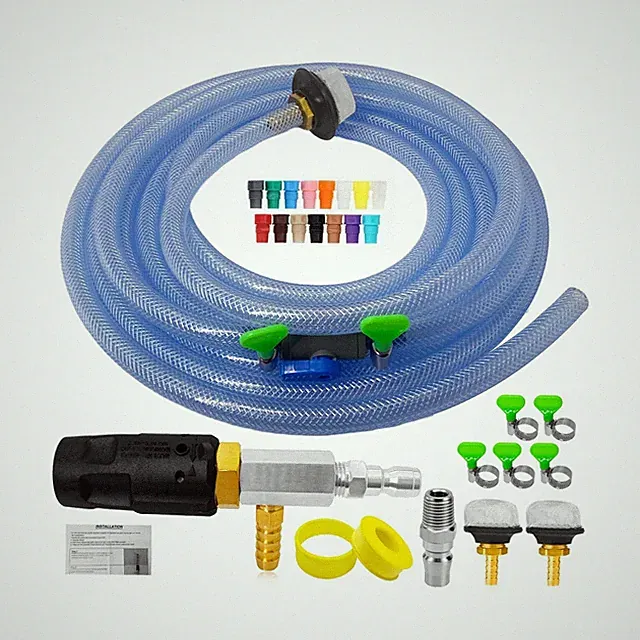 Adjustable Long Range Nozzle for Pressure Washer, Downstream Injection Spray...