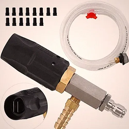 Adjustable Pressure Washer Long Range Nozzle, 15 FT 15 FT Hose: 3-3.5 gallon