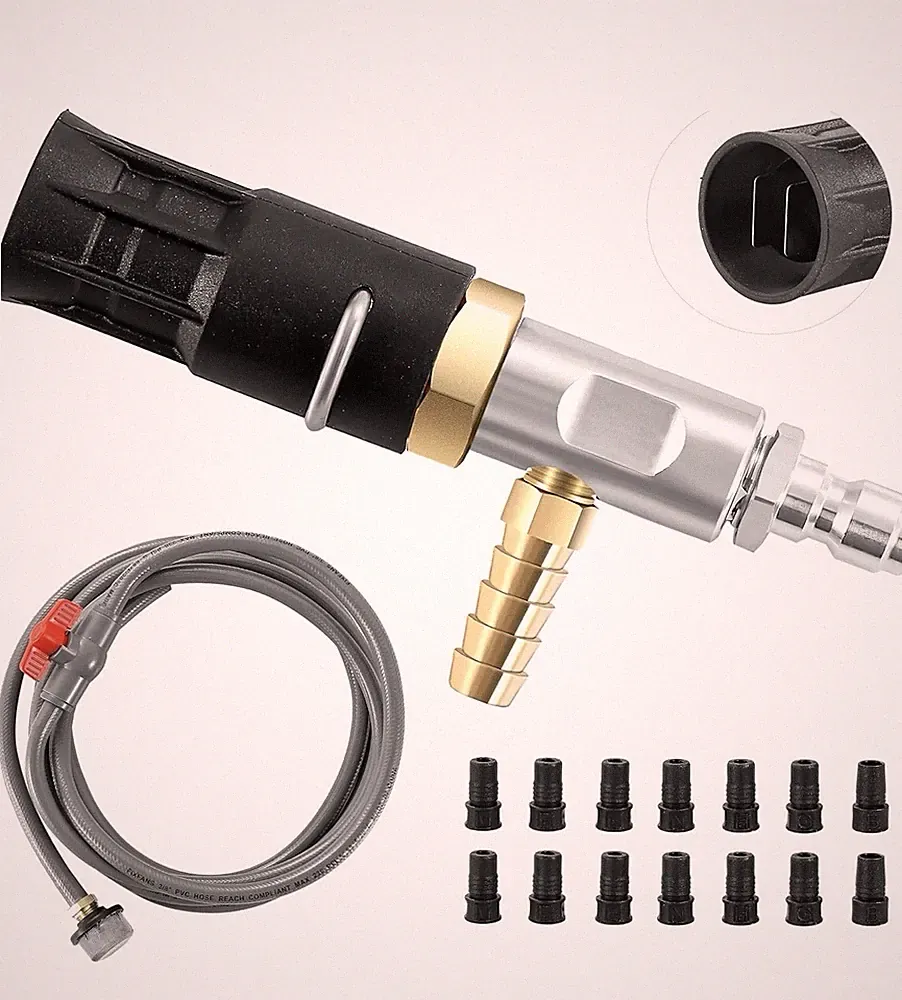 Adjustable Pressure Washer Long Range Nozzle Kit 5-6.5 GPM 2500-4000 PSI to 40'