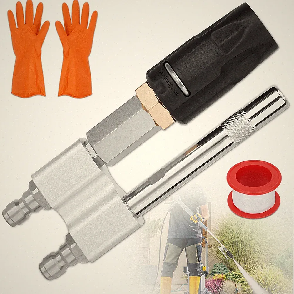 Adjustable Soft Wash Nozzle 2 in 1 M5 Tip Twist for 3-7 GPM Pressure Washer 1/4"