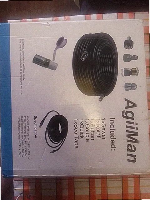 AgiiMan 4400 Psi Working Pressure. Watering System