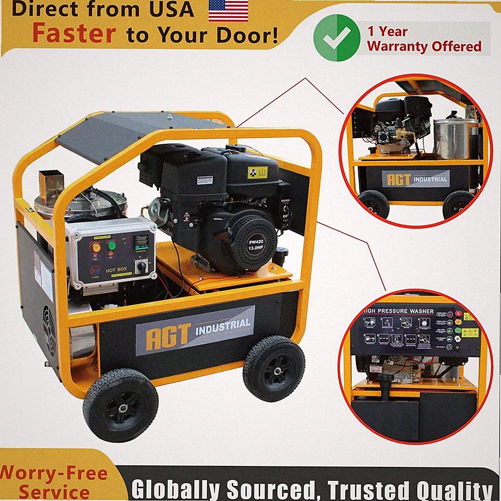 AGT Hot Water High Pressure Washer Machine 13HP 4000 PSI FREE SHIPPING|HPW4000
