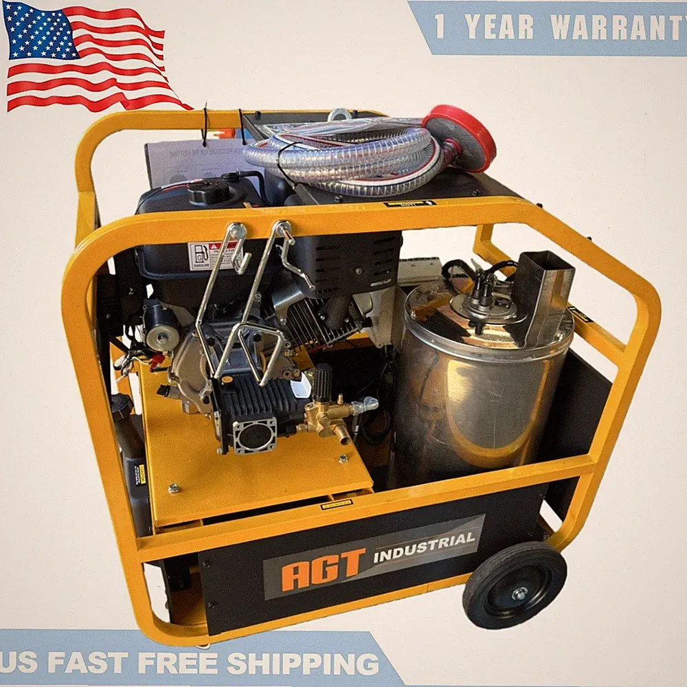 AGT Hot Water High Pressure Washer Machine 4000 PSI 13HP Washer Diesel Burner