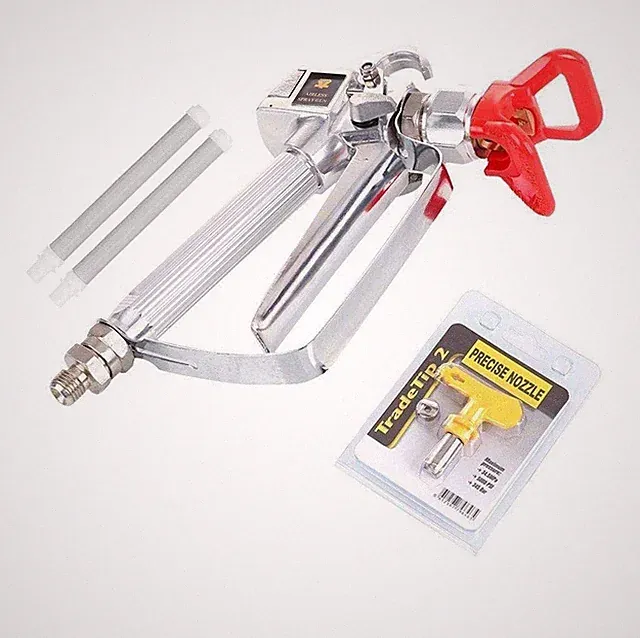 Airless Paint Sprayer Gun High Pressure 3600 PSI 517 Nozzle Tip and Tip Guard...