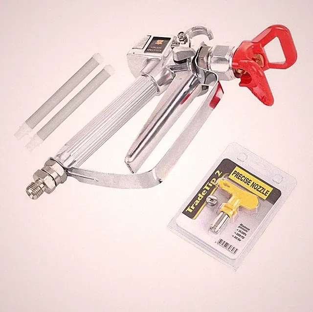 Airless Spray Gun High Pressure with 517 Tips and tip Guard,2 x Airless Paint...