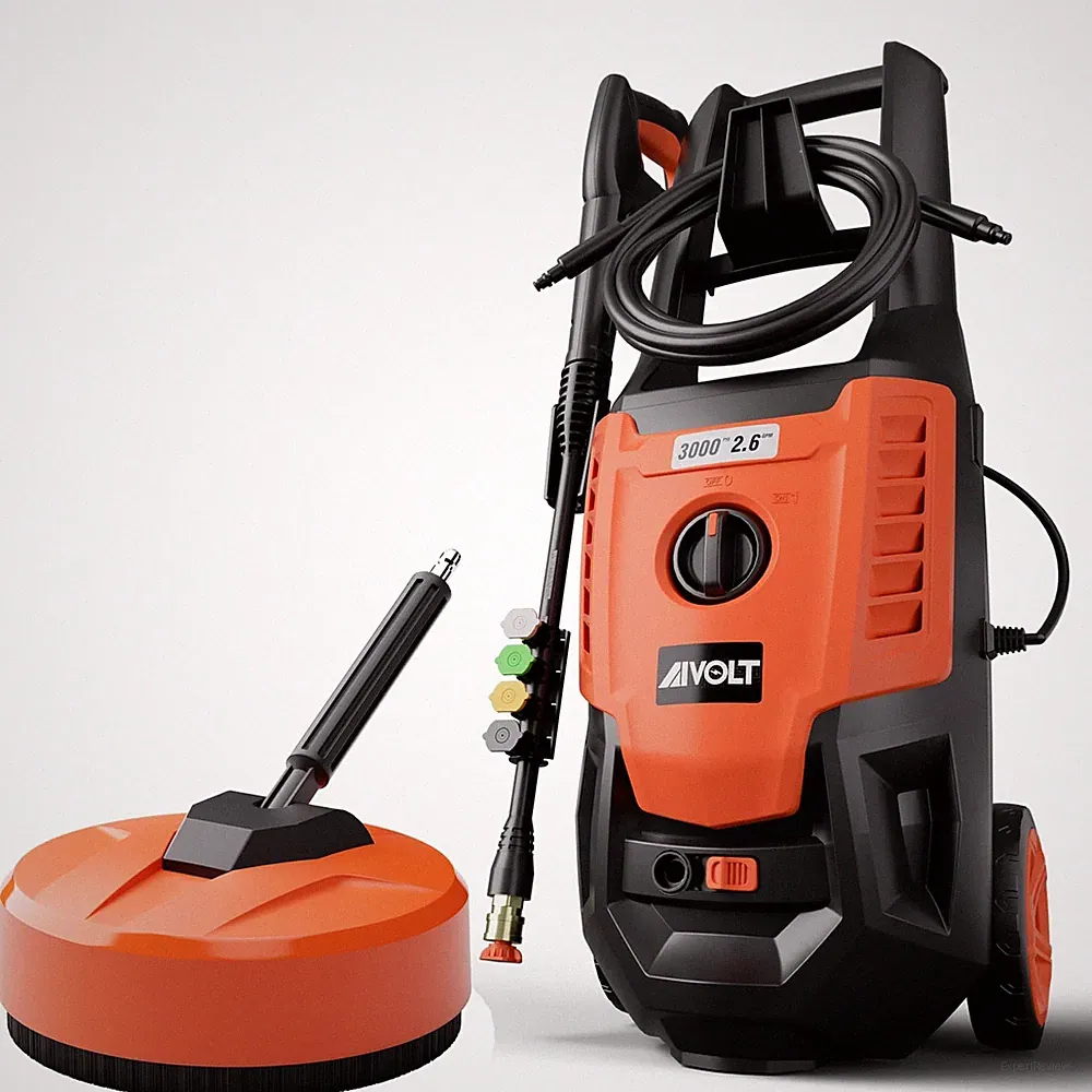 AIVOLT ELECTRIC PRESSURE WASHER WITH 12" PRESSURE WASHER SURFACE CLEANE -ORANGE