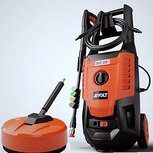 AIVOLT ELECTRIC PRESSURE WASHER WITH 12" PRESSURE WASHER SURFACE - ORANGE/BLACK