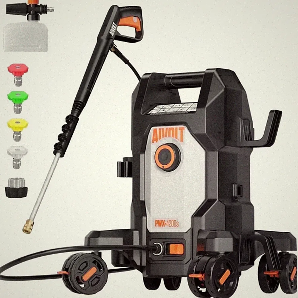 AIVOLT PWX-4200s Pressure Washer,Max 5000 PSI at 3.0 GPM Corded Cold Water Power