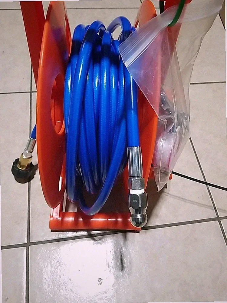 Already Assembled 1/4 NPT Drain Jetter Kit 50Ft For use with a pressure washer.