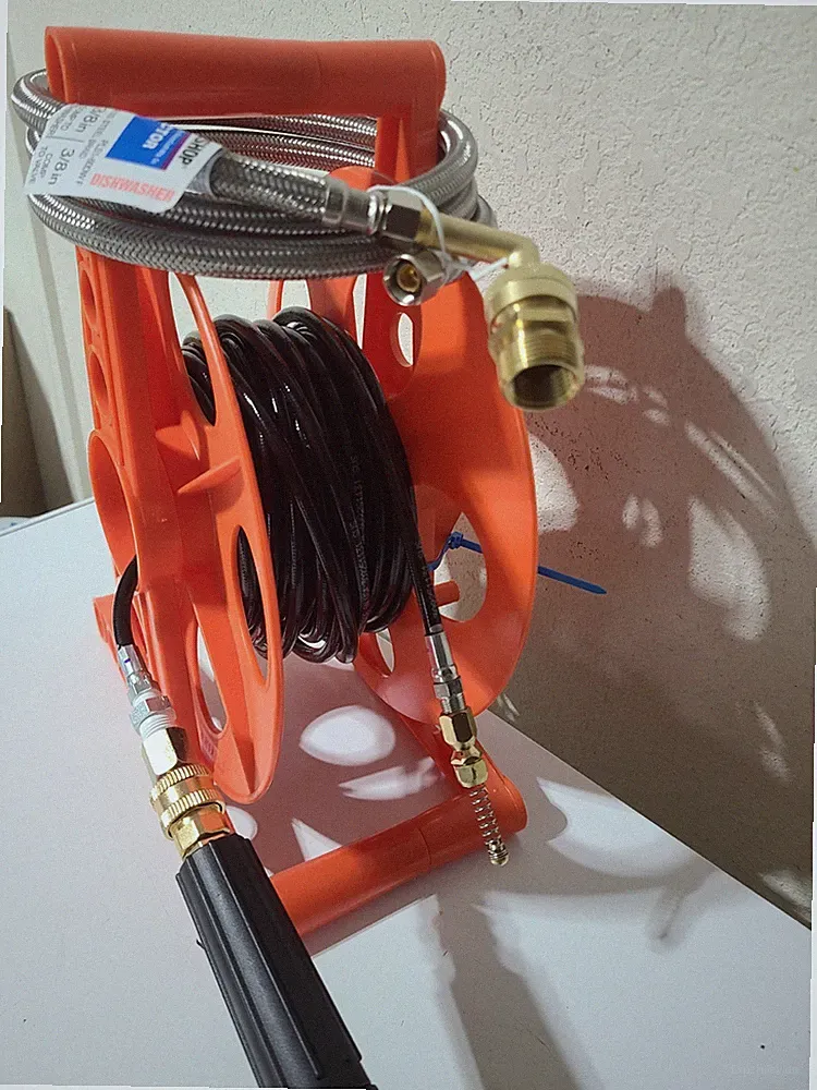 Already Assembled – Sewer Jetter Kit for Pressure Washer 50ft 1/8In. Easy in/out