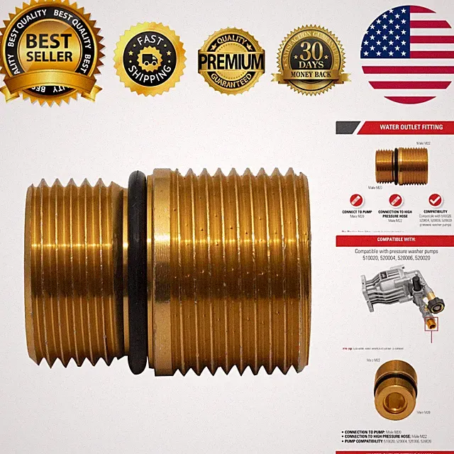 Aluminum Cleaning Water Outlet Fitting - Perfect for OEM Pressure Washer Pumps