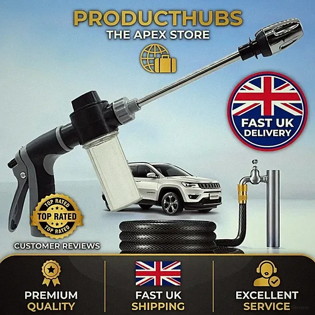 Aquoxis High Pressure Washer Gun Hose Nozzle Jet Spray Cleaner for Car & Garden