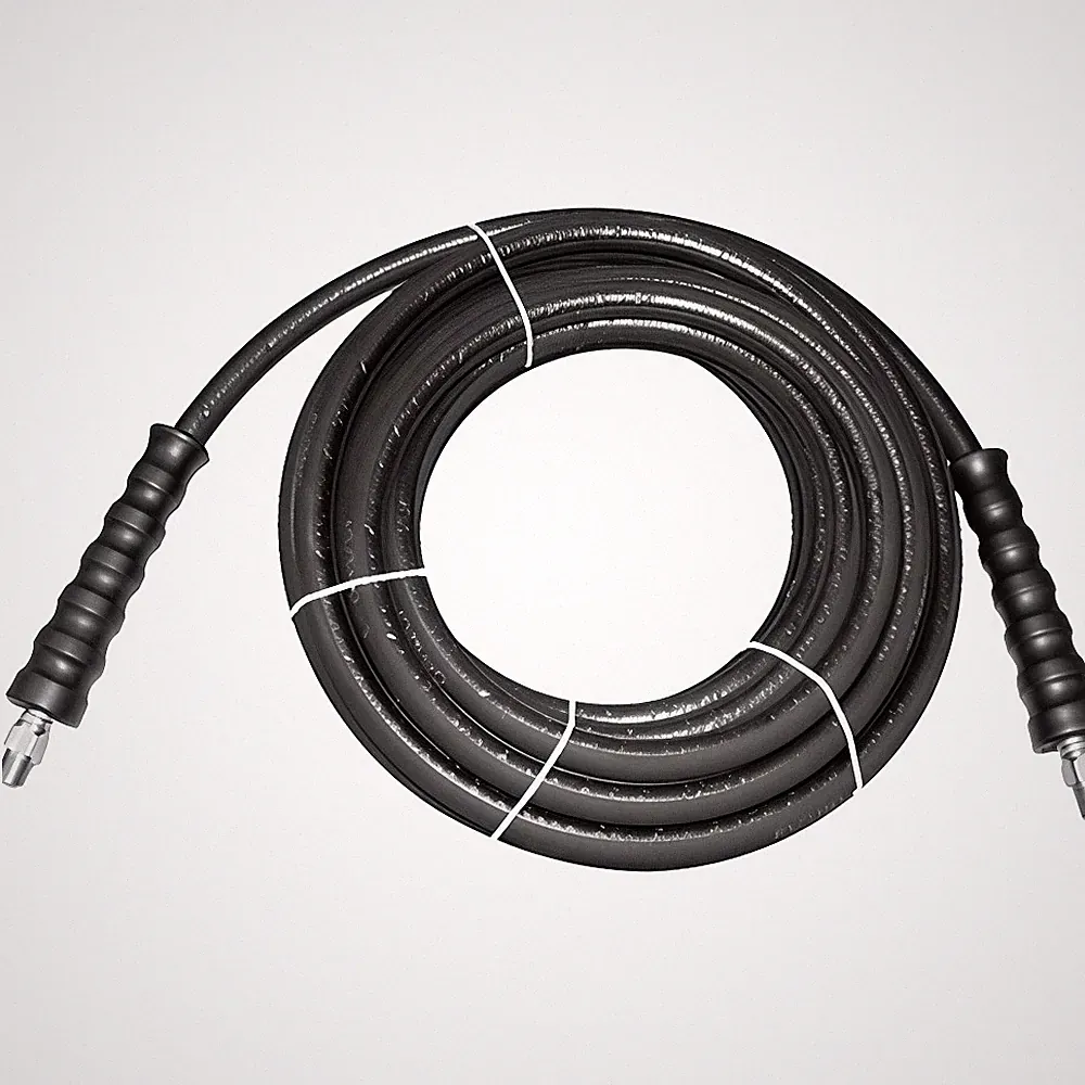 AR Annovi Reverberi 25ft Pressure Washer Hose 3/8" 3000 PSI Steel Braided Blk