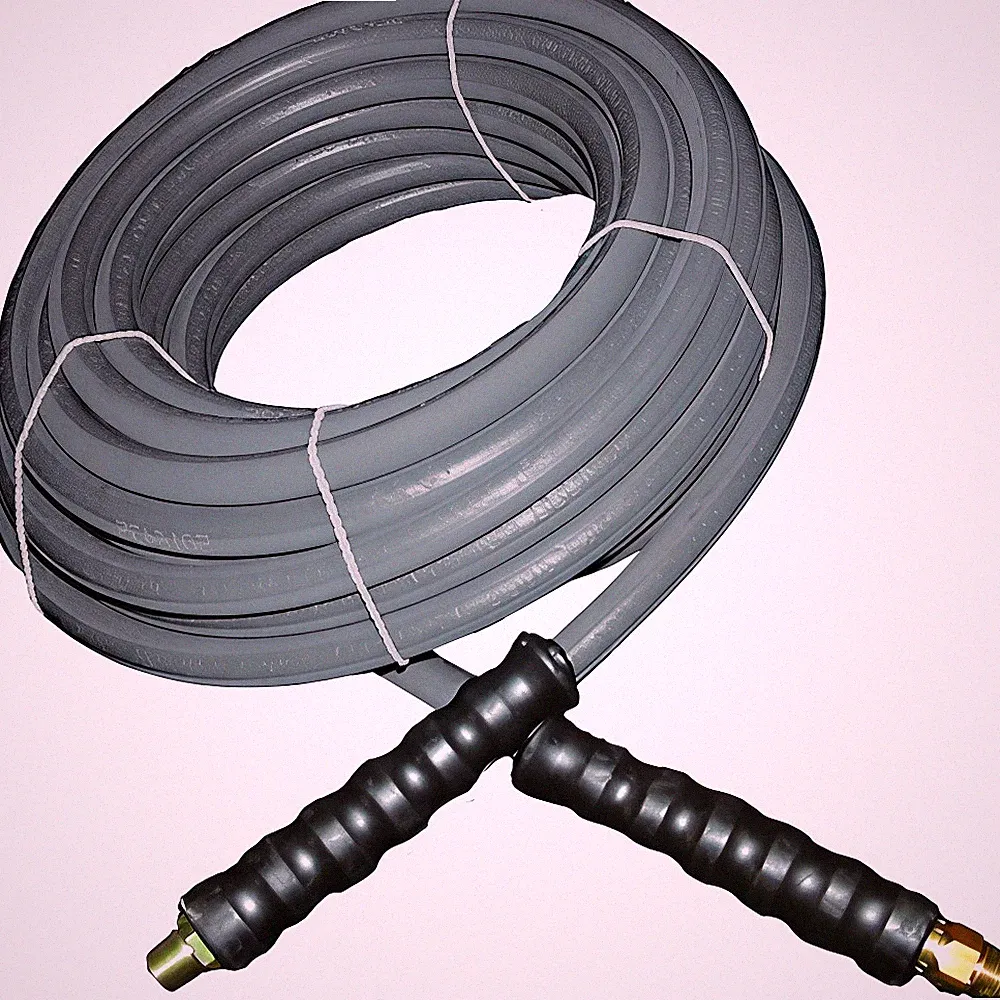 AR Annovi Reverberi 3/8" x 100' 4000 PSI Pressure Washer Hose Grey Rubber