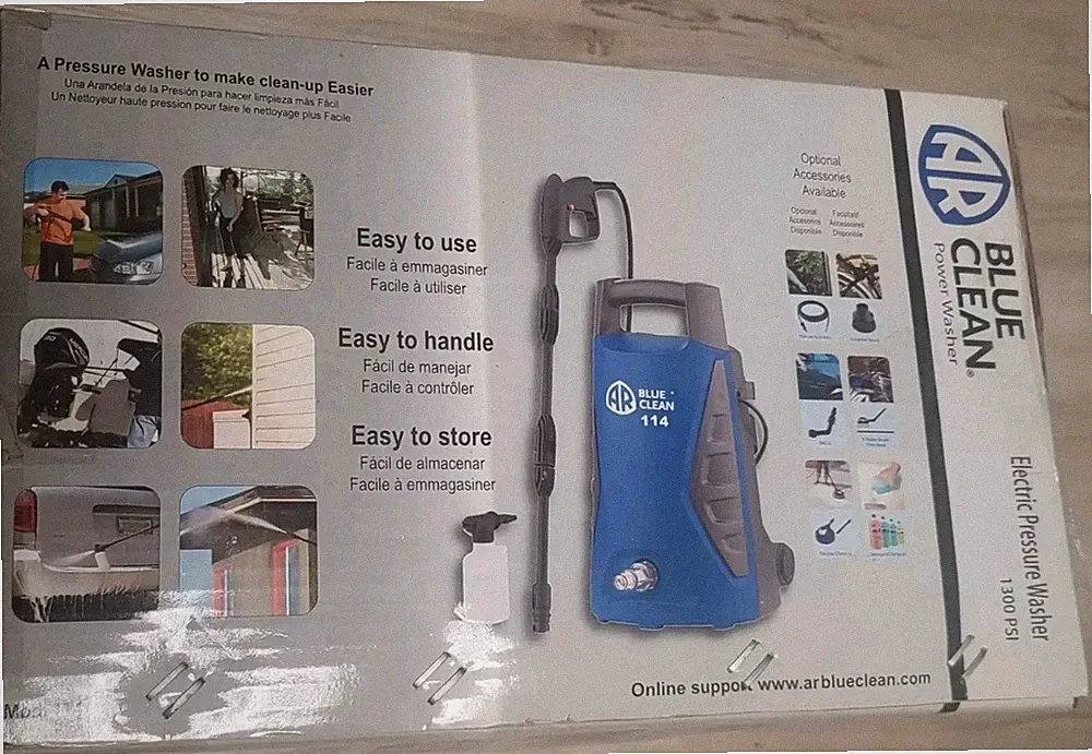 AR Blue Clean 114 Electric Pressure Washer 1300 PSI