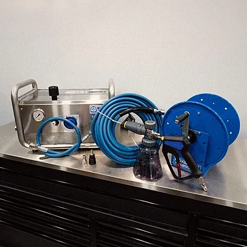 AR Blue Clean 1210 WP Pressure Washer Stainless Complete Wall Mount Detailing