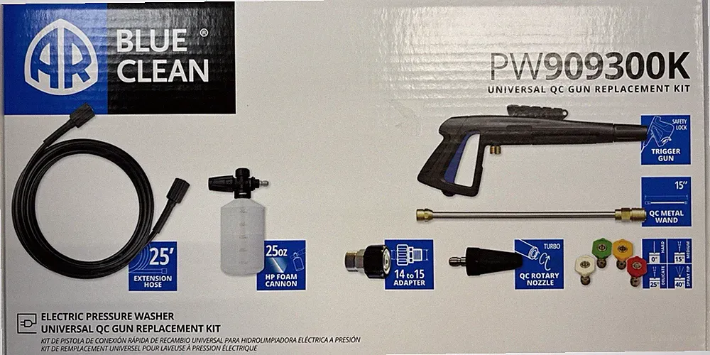 AR Blue Clean Electric Pressure Washer Universal QC Replacement Kit - PW909300K