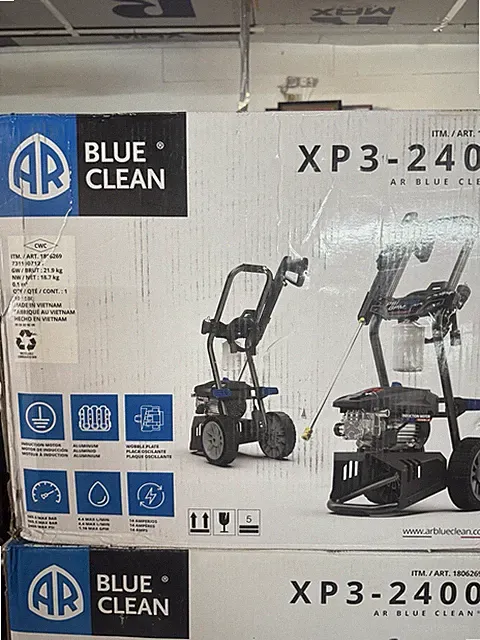 AR Blue Clean XP3-2400 PSI 1.16 GPM 14 Amp Motor Electric Pressure Washer