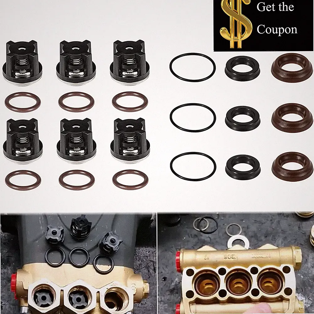 AR1828 Check Valve Kit + AR1857 Pressure Washer Packing Kit for Annovi Reverberi