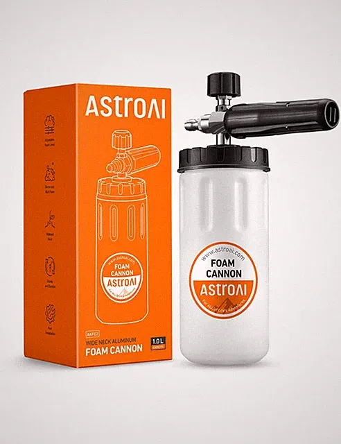 AstroAI Foam Cannon for Pressure 6.6in*9.6in, Orange Label, Without Nozzles