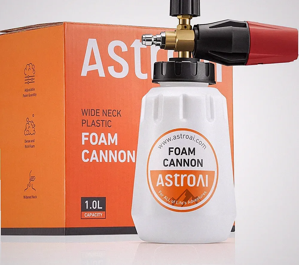 AstroAI Foam Cannon for Pressure Washer with 1/4" Quick Connect Plug, 1 L