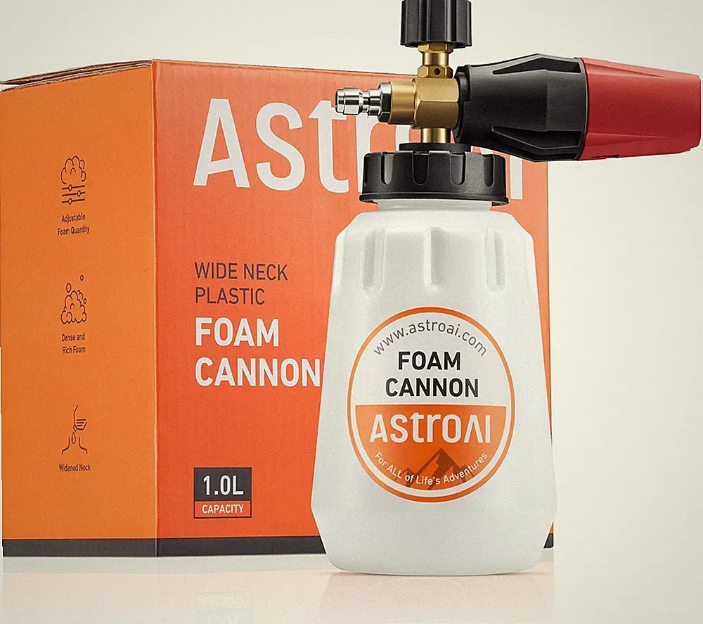 AstroAI Foam Cannon Heavy Duty Car Foam Blaster Wide Neck Adjustable Snow Foam