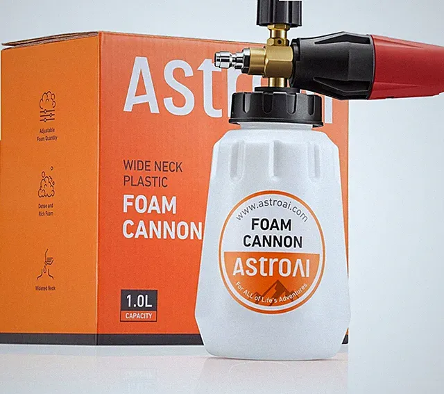 Astroai Foam Cannon, Heavy Duty Car Foam Blaster Wide Neck Adjustable Snow Foam