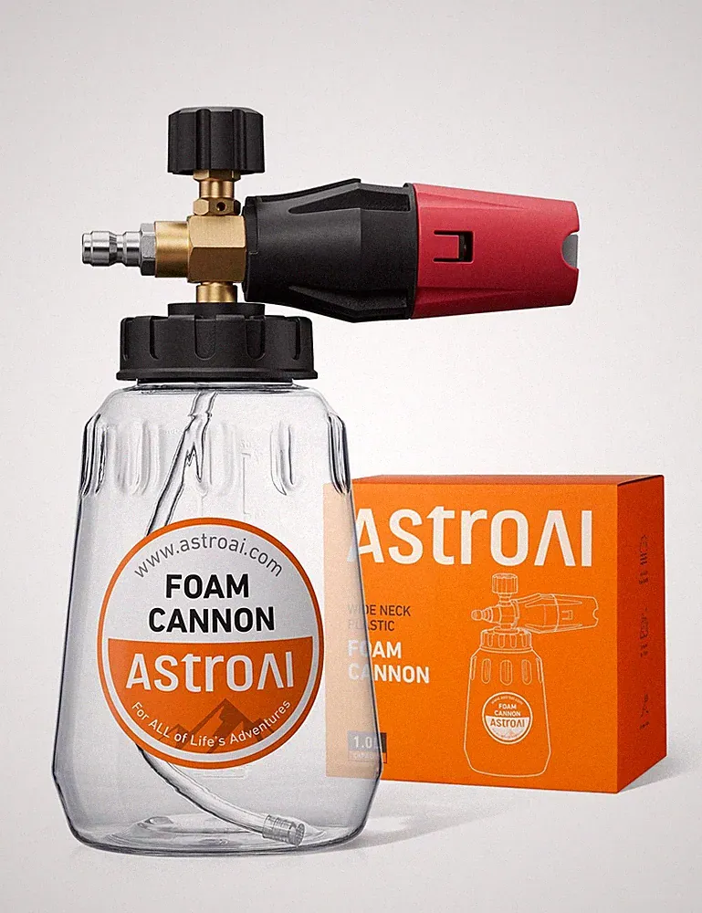AstroAI Foam Cannon Pressure Washer Snow Foam Cannon Adjustable Nozzle 1/4 Quick